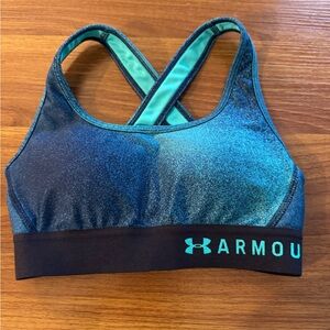 Under Armour Teal and Black Sports Bra